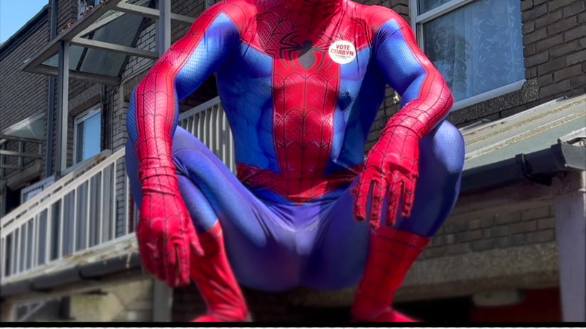 Jeremy Corbyn - Spiderman